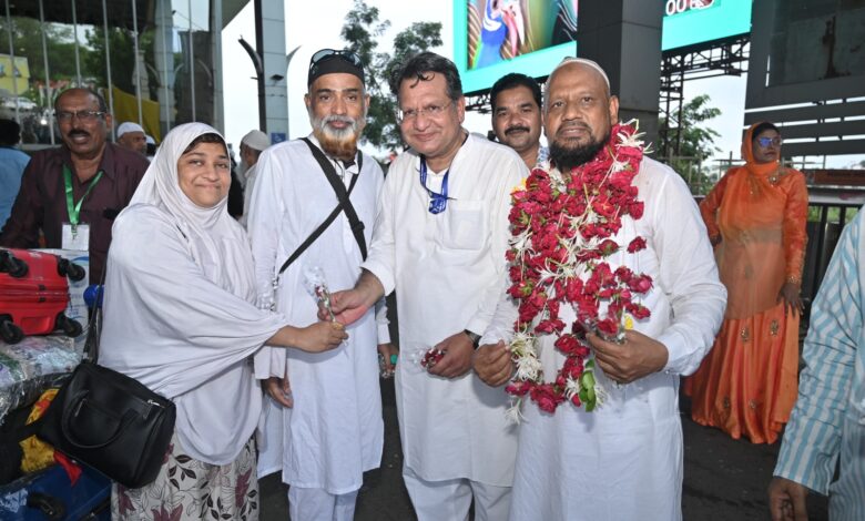 हज्जे बैतुल्लाह से वापस हुए राज्य के 359 हज यात्री