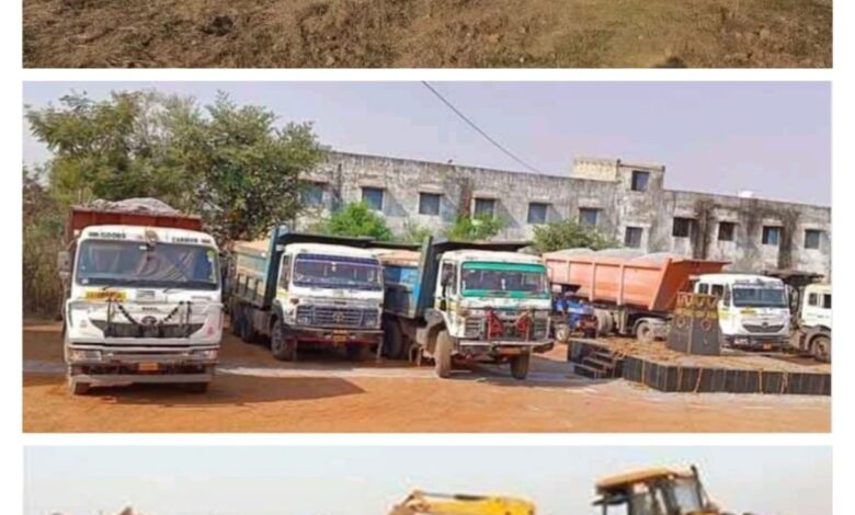 राजधानी रायपुर खनिज विभाग की बड़ी कार्रवाई: अवैध परिवहन करते 10 हाइवा व मुरुम उत्खनन करते 3 जेसीबी जप्त