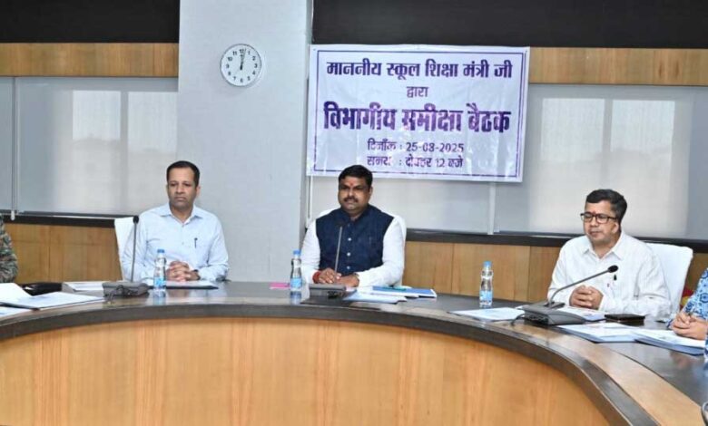 शिक्षा विभाग के अधिकारी शिक्षण कार्य को सर्वोच्च प्राथमिकता दें : मंत्री श्री गजेन्द्र यादव