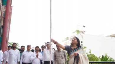 राज्य बाल अधिकार संरक्षण आयोग में डॉ. वर्णिका शर्मा ने फहराया राष्ट्रीय ध्वज