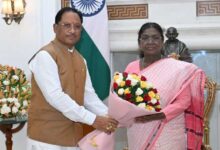 मुख्यमंत्री विष्णुदेव साय ने नई दिल्ली में राष्ट्रपति द्रौपदी मुर्मू से की सौजन्य भेंट