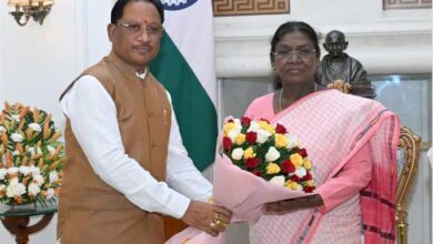 मुख्यमंत्री विष्णुदेव साय ने नई दिल्ली में राष्ट्रपति द्रौपदी मुर्मू से की सौजन्य भेंट