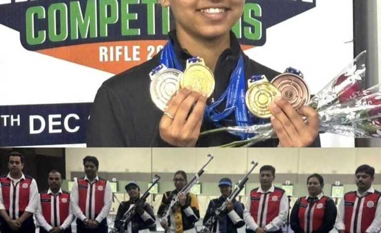 25 साल में छ.ग को नेशनूल शुटिंग में पहली बार 4 मेडल मिला……….