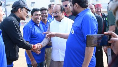 उप मुख्यमंत्री अरुण साव रायपुर प्रेस क्लब के खेल मड़ई में हुए शामिल