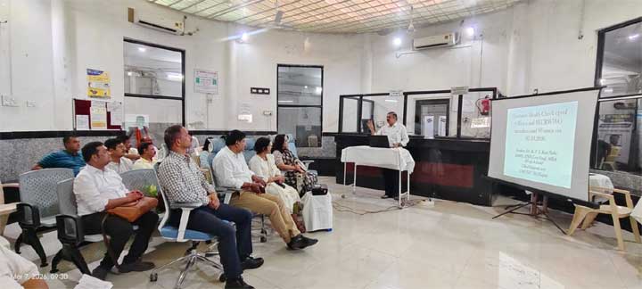 दक्षिणपूर्व मध्य रेलवे रायपुर मंडल में सेक्रो सदस्यों, महिला कर्मचारियों और महिला लाभार्थियों,अधिकारियों का कार्यकारी एवं सामान्य स्वास्थ्य जांच शिविर का आयोजन