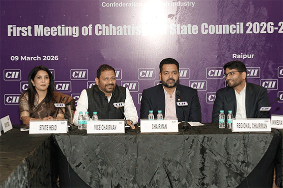 सीआईआई छत्तीसगढ़ स्टेट काउंसिल 2026–27 के नए पदाधिकारियों का चयन