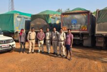 कलेक्टर रायपुर खनिज विभाग द्वारा रात्रिकालीन भ्रमण के दौरान कुल 13 वाहन अवैध परिवहन करते पकड़ी गयी
