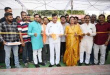 उद्योग मंत्री श्री लखनलाल देवांगन ने रजत जयंती उद्यान को जनसेवा में किया समर्पित