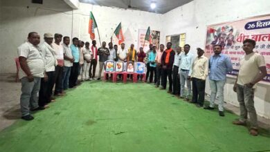 भाजपा झलप मंडल में स्थापना दिवस मनाया गया