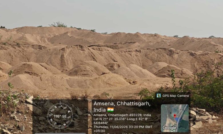 खनिज विभाग जिला रायपुर द्वारा सीएम हेल्पलाइन 1076 में प्राप्त रेत के अवैध कारोबार की शिकायत की त्वरित जाँच व कार्यवाही की गईं