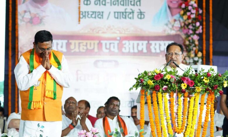 मूलभूत सुविधाओं को बेहतर बनाने के लिए समर्पित भाव से कार्य करें जनप्रतिनिधि : मुख्यमंत्री श्री विष्णु देव साय