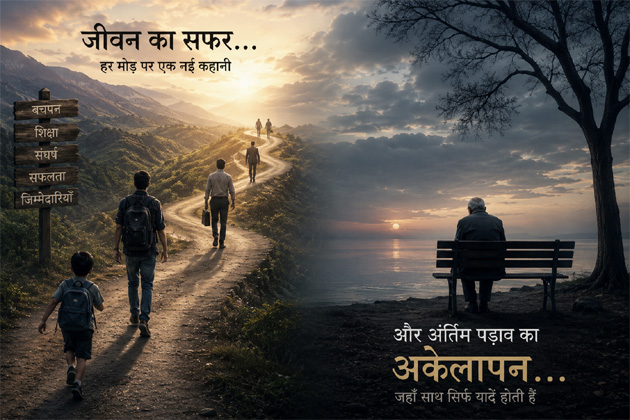 जीवन का सफर और अंतिम पड़ाव का अकेलापन जीवन का सफर और अंतिम पड़ाव का अकेलापन