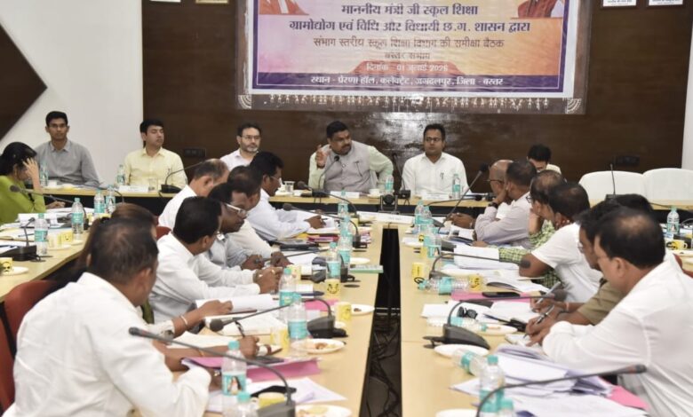 शिक्षा मंत्री गजेंद्र यादव ने बस्तर संभाग की शिक्षा व्यवस्था की समीक्षा की शिक्षा मंत्री गजेंद्र यादव ने बस्तर संभाग की शिक्षा व्यवस्था की समीक्षा की