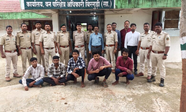 आरक्षित वन में वन्यजीवों के शिकार पर बड़ी कार्रवाई आरक्षित वन में वन्यजीवों के शिकार पर बड़ी कार्रवाई