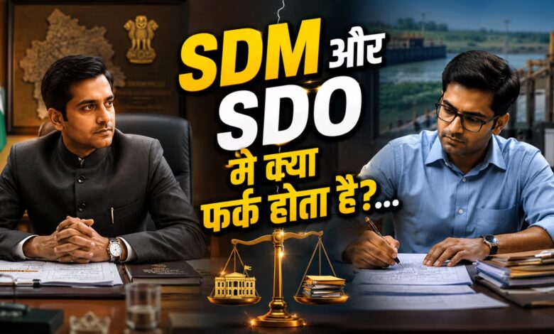 SDM बड़ा या SDO? सरकारी सिस्टम के दो बड़े पदों का पूरा अंतर समझिए
