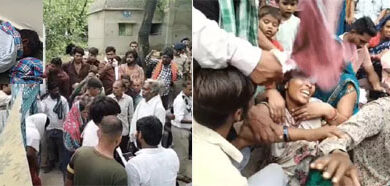 बाल सुधार गृह से चार लड़के चौकीदार की हत्या कर फरार, शव रखकर परिजनों ने किया प्रदर्शन