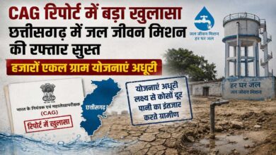 CAG रिपोर्ट में बड़ा खुलासा : छत्तीसगढ़ में जल जीवन मिशन की रफ्तार सुस्त, हजारों एकल ग्राम योजनाएं अधूरी CAG रिपोर्ट में बड़ा खुलासा : छत्तीसगढ़ में जल जीवन मिशन की रफ्तार सुस्त, हजारों एकल ग्राम योजनाएं अधूरी