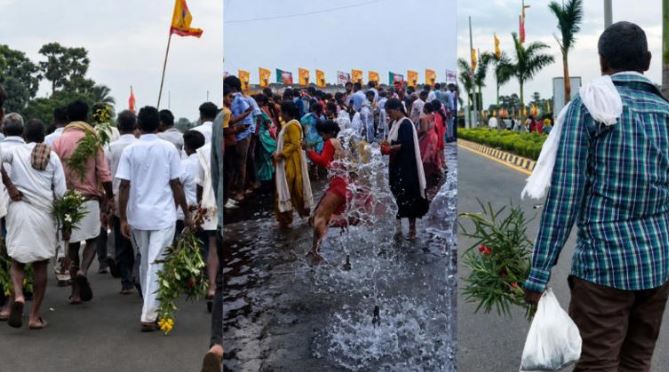 नए ASR एयरपोर्ट पर शर्मनाक हरकत! फव्वारों में नहाए लोग, सजावटी पौधे उखाड़कर ले गए; वीडियो वायरल
