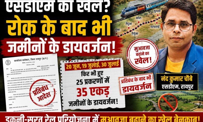 एसडीएम का खेल? रोक के बाद भी जमीनों के डायवर्जन एसडीएम का खेल? रोक के बाद भी जमीनों के डायवर्जन