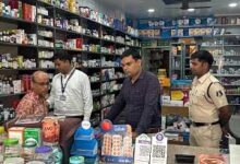जिला कोरबा स्थित मेडिकल दुकानों का किया गया औचक निरीक्षण
