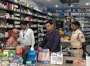 जिला कोरबा स्थित मेडिकल दुकानों का किया गया औचक निरीक्षण