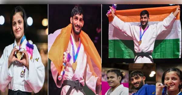 34 साल का इंतजार खत्म: कॉमनवेल्थ गेम्स में भारतीय जूडो का ऐतिहासिक दिन, एक ही दिन में दो स्वर्ण और एक रजत पदक 34 साल का इंतजार खत्म: कॉमनवेल्थ गेम्स में भारतीय जूडो का ऐतिहासिक दिन, एक ही दिन में दो स्वर्ण और एक रजत पदक