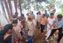 सेवा संकल्प अभियान के तहत बंधवा तालाब में स्वच्छता अभियान एवं वृक्षारोपण