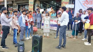 नमो सेवा गाथा के तहत विद्यार्थियों ने नुक्कड़ नाटक से दिया जनजागरूकता का संदेश