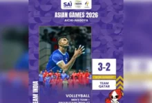 एशियाई खेल 2026: पाकिस्तान से हारी भारतीय वॉलीबॉल टीम