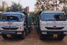 बेमेतरा में अवैध रेत परिवहन पर कार्रवाई, खनिज विभाग ने 6 हाइवा वाहन किए जब्त