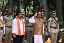 पुलिस स्मृति दिवस पर शहीद जवानों को नमन, मुख्यमंत्री ने परिजनों का किया सम्मान