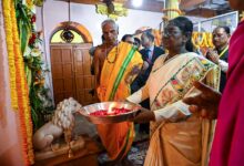 राष्ट्रपति द्रौपदी मुर्मु ने किए मां दंतेश्वरी के दर्शन, देश की सुख-समृद्धि के लिए की प्रार्थना